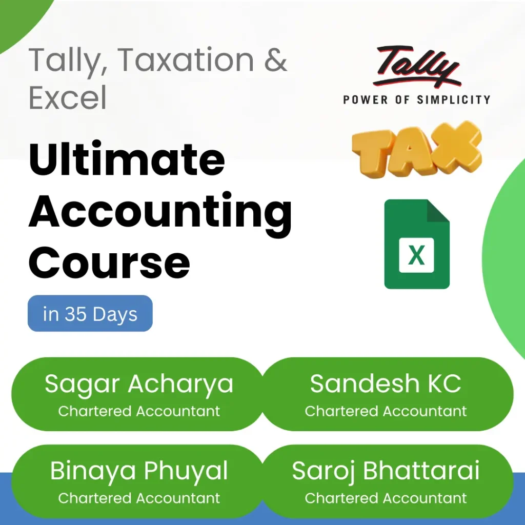 Tally, Taxation, and Excel Course package at OTB Study Hub Kathmandu